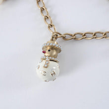 Chanel Gold Snowflakes & Snowmen Charms Chain Belt