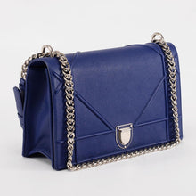 Dior Cobalt Grained Calfskin Large Diorama Bag