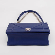 Dior Cobalt Grained Calfskin Large Diorama Bag