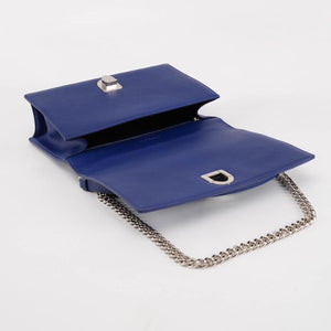 Dior Cobalt Grained Calfskin Large Diorama Bag
