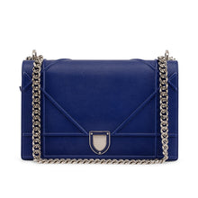 Dior Cobalt Grained Calfskin Large Diorama Bag