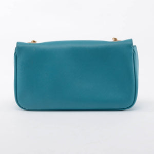 Ferragamo Turquoise Luciana Chain Strap Bag