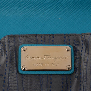 Ferragamo Turquoise Luciana Chain Strap Bag