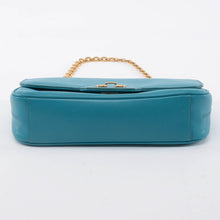 Ferragamo Turquoise Luciana Chain Strap Bag