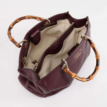 Gucci Burgundy Medium Bamboo Shopper Tote