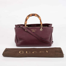 Gucci Burgundy Medium Bamboo Shopper Tote