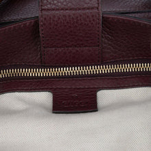 Gucci Burgundy Medium Bamboo Shopper Tote