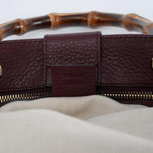 Gucci Burgundy Medium Bamboo Shopper Tote