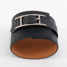 Hermes Black Chamonix Palladium Fleuron Bracelet
