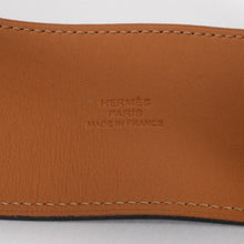 Hermes Black Chamonix Palladium Fleuron Bracelet