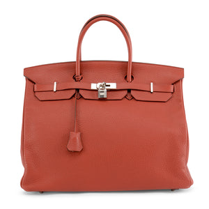 Hermes Sienne Clemence Leather 40cm Birkin