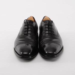 John Lobb Black Towcester Brogue Shoes