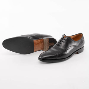 John Lobb Black Towcester Brogue Shoes