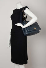 Lanvin Navy Chevron Quilted Happy Bag