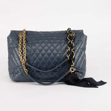 Lanvin Navy Chevron Quilted Happy Bag