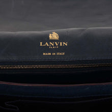 Lanvin Navy Chevron Quilted Happy Bag