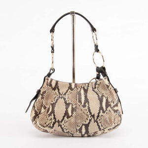 YSL Snakeskin Ring Embellished Shoulder Bag