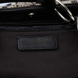 YSL Snakeskin Ring Embellished Shoulder Bag