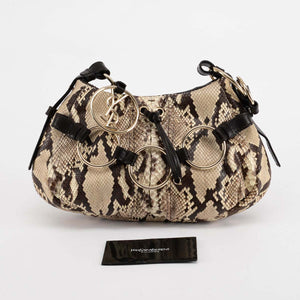 YSL Snakeskin Ring Embellished Shoulder Bag