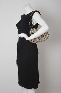 YSL Snakeskin Ring Embellished Shoulder Bag
